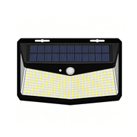 Lampes solaires murales d'extérieur, lampe de sécurité LED à détecteur de mouvement PIR, panneau solaire étanche, lumière du crépuscule à l'aube pour patio, garage, véranda