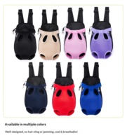 Sac à dos de transport pour animaux de compagnie pliable 4-en-1, léger et réglable, mains libres, en maille polyester respirante, pour chat, jusqu'à 18 kg