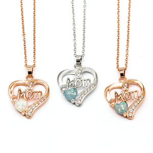 Collana con ciondolo a cuore per donna, gioielli semplici e alla moda, regalo per la mamma - Product Image 6