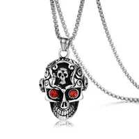 Vampire Necklace Goth Necklace Skull Necklace Crystal 
