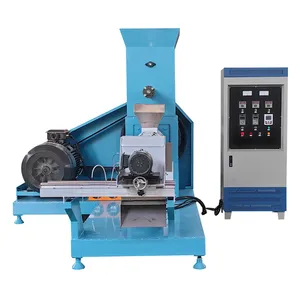 Sea cucumber and abalone feeding feed puffing sheet pellet manufacturing feed extruder machine