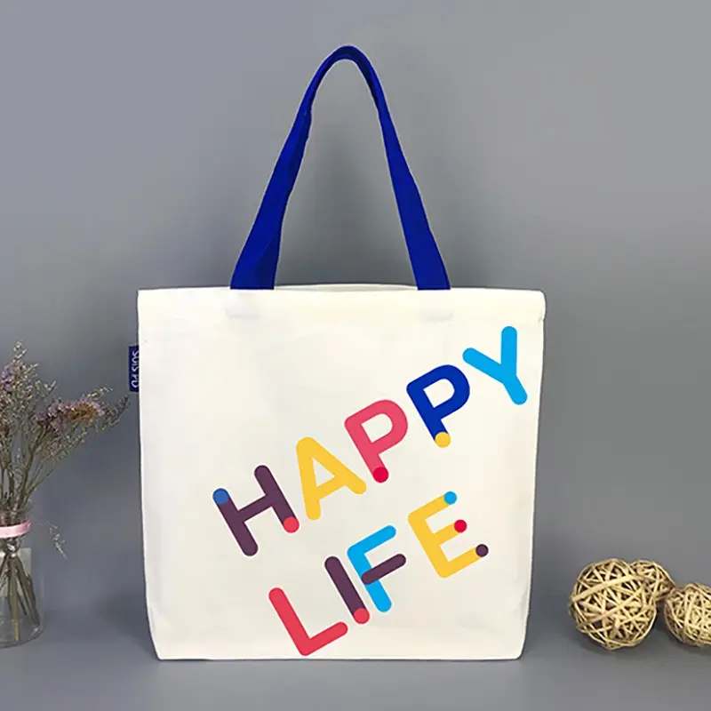 Bolsas de lona ecológicas con logotipo impreso personalizado