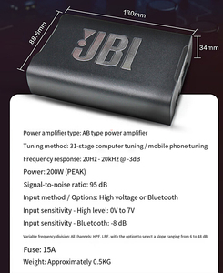เครื่องขยายเสียง JBI DSP รุ่น AMP1004 - ระบบเชื่อมต่อแบบ Lossless Daisy-chaining ระดับ AB คุณภาพสูง พร้อม <span class=keywords><strong>EQ</strong></span> 31 แบนด์ และบลูทูธความคมชัดสูง - Product Image 4