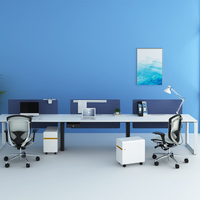 Bureau de travail moderne en bois LIWEI, poste de travail double, chaise ergonomique, design extensible, forme personnalisable, espace de travail professionnel