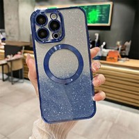Nouvelles Coques de Téléphone Magnétiques Scintillantes Antichoc Multicolores pour iPhone 17 Air 16 Plus Pro Max 15 14 13 12 11 – Housse de Protection