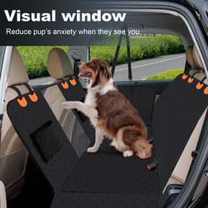 Funda Protectora para Asiento de Coche para Perros, de Cuero Oxford, Impermeable, con Hamaca, Ventana de Malla, Cama de Viaje Grande para SUV, Base Rígida de Plástico - Product Image 3