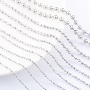 Lot de 5 Colliers Hip Pop en Acier Inoxydable avec Perles et Chaînes, Bijoux Étanche, Fournitures en Gros - Product Image 3