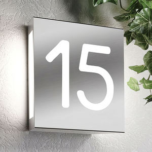 Numéro d'adresse LED rétro-éclairé Look moderne Numéros de <span class=keywords><strong>maison</strong></span> éclairés Numéros de <span class=keywords><strong>maison</strong></span> illuminés - Product Image 5