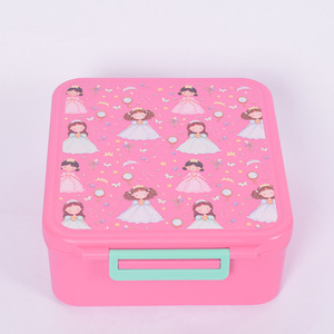 Lonchera Bento Linda Libre de BPA, Lonchera Tiffin con Logotipo Personalizado, Estampados de Dibujos Animados, Lonchera Escolar Portátil para Niños con Recipiente Térmico para Alimentos - Product Image 2