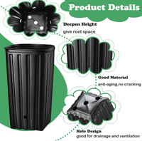Pot pohon & bunga plastik Thermoforming Mini penanam Premium UNTUK penggunaan luar ruangan & dalam ruangan