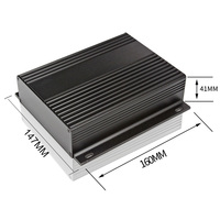 Boîtier de contrôle électronique en aluminium anodisé à fixation murale, spécifications multiples personnalisées, dissipation thermique, IP54