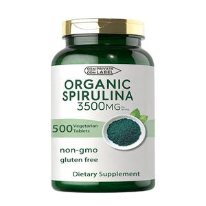 ODM/OEM Label pribadi alami organik Superfood kaya akan Vegan Protein <span class=keywords><strong>Spirulina</strong></span> ekstrak tablet kapsul <span class=keywords><strong>Spirulina</strong></span> organik - Product Image 2
