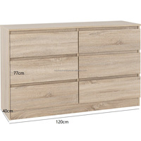 Scadanavian commodes 6 tiroirs de rangement en tissu armoire à tiroirs pour l'hôtel à la maison