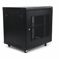 Armoire de serveur compacte 15U 600x600x750mm 19 pouces avec porte en verre trempé Protection IP20 En stock pour petite salle informatique Mini Data