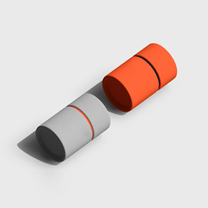 Boîte cylindrique de luxe en carton recyclable, personnalisée et imprimée, avec couvercle et base, pour emballage cadeau de bouteilles alimentaires ou sachets de thé. - Product Image 6