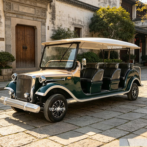 Vehículo Eléctrico Turístico Vintage de Techo Abierto y Alta Capacidad de Carga, Carro Antiguo Retro para Negocios de Turismo Comercial - Product Image 1