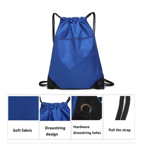 Sac à dos à cordon étanche pas cher en promotion, sac de sport en polyester 210D, sac à cordon avec logo personnalisé - Product Image 2