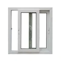 Ventana Corredera de Aluminio Impermeable para Exteriores, Anti-robo, Resistente a Huracanes, con Doble Vidrio, para Cocina y Hogar