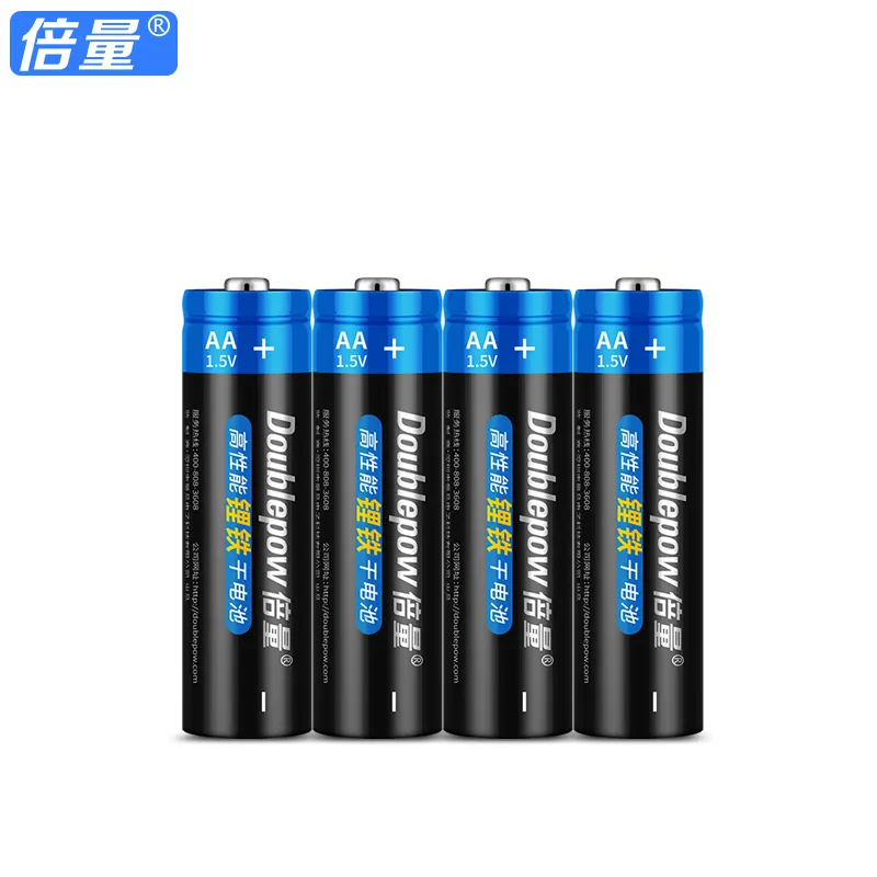 Doublepow High-Performance 2900mAh 1.5V AA FR6 Primary Battery Cell cylindrical Zinc Carbon Type Toys Lithium Iron Disulfide