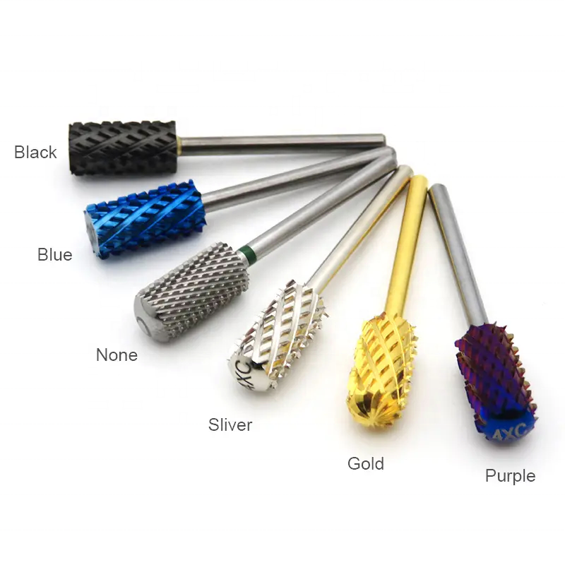 3/32 High Quality Tungsten Carbide Nail Drill Bit 4xc Large Barrel Manicure Art Tool for Dipping Powder Remove