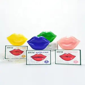 Private Label cura delle labbra idraulico lenitivo labbra maschere per il viso di bellezza collagene di cristallo bocca maschera di bellezza lipmask colagen