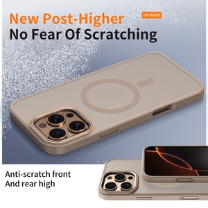 Ốp lưng trong suốt từ tính, bảo vệ, bề mặt mờ cho iPhone 16 Pro Max, 15 Pro, 14 Plus, tương thích với các mẫu ốp lưng hình thú - Product Image 5