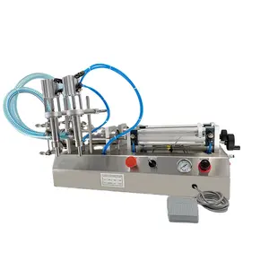 Best Suppler Semi Automatic Juice Container Oil Milk Filling Machine With SS Frame For Sale 2024