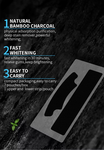 Bandes blanchissantes pour les dents noires, 14 traitements, charbon actif, élimination des taches, <span class=keywords><strong>bande</strong></span> <span class=keywords><strong>dentaire</strong></span> antidérapante avec étiquette privée personnalisée - Product Image 5