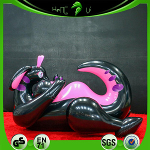 Vente flash - Jouets gonflables en PVC/TPU brillants - Dragon <span class=keywords><strong>Goodra</strong></span> - Jouet gonflable en forme de dragon noir et rose - Durable pour adultes - Product Image 6