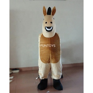 Wlfuntoys — Mascotte cheval marron pour 2 personnes, Costume de danse poney, fantaisie, Costume de Cosplay, Mascotte pour carnaval - Product Image 4