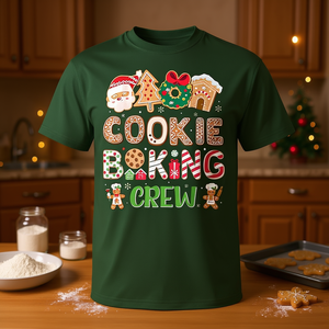 T-shirt natalizia coordinata per la famiglia di Cookie Baking Crew, per regali natalizi - Product Image 4