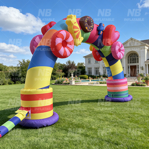 <b>Inflatable</b> Arch Door Entrance for Outdoor Race Event Decoration and Advertising With 3D Flower 20240629 <b>Inflatable</b> <b>Halloween</b> Dec - Product Image 5