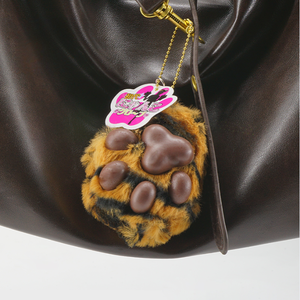 Dễ thương mèo chân hổ chân sang trọng Keychain thực tế gấu Claw Mặt dây chuyền mềm sang trọng Đồ chơi quyến rũ đa màu sắc treo trang trí quà tặng - Product Image 2