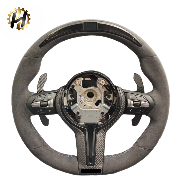 HZ Custom Luxury Carbon Fiber Sport Steering Wheel with 35mm Grip for G80 M3/G82 M4/F80/F82/X5M/X6M Upgrades