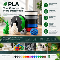 Filamen PLA Bambu 1.75mm Ramah Lingkungan Premium Bahan Printer 3D Anti Melengkung Cetak Halus Grosir Pabrik