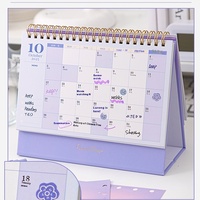2026 rétro Kraft papier Table calendrier Simple Ins Style rétro bureau ornements calendrier vierge pour la planification des affaires de la vie