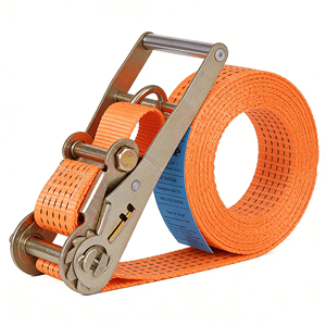Sangles à <span class=keywords><strong>cliquet</strong></span> rétractables à double crochet en J robustes de 50 mm 2000 kg pour cargaison, fabrication sur mesure - Product Image 1