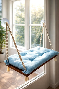 Hamac-lit pour fenêtre avec étagère - Product Image 3