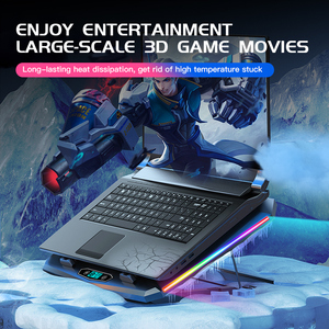 Phong cách thời trang RGB trò chơi máy tính xách tay làm mát mát USB chơi game máy tính xách tay Pad nóng Bán máy tính xách tay mát - Product Image 5