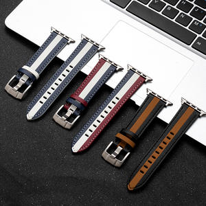 <span class=keywords><strong>สาย</strong></span>นาฬิกา Apple Watch, <span class=keywords><strong>สาย</strong></span>หนังไมโครไฟเบอร์สองโทนสีสำหรับเป<span class=keywords><strong>ล</strong></span>ี่ยนสายรัดแนวสปอร์ตสำหรับ iWatch Series 11 SE ultra - Product Image 1