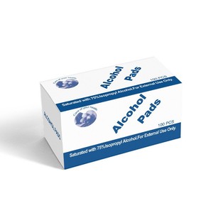 Tampons d'alcool les plus vendus saturés d'alcool isopropylique 70% tampon d'alcool jetable médical pour l'essuyage et la désinfection - Product Image 2