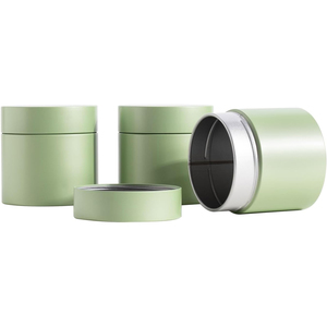 Laser Engraved Screw Top Tins Welder Weld Round Lid Coffee Tin Can Tea Metal Tins <b>Container</b> with Lid - Product Image 1