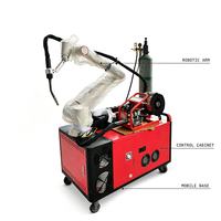 Robot de soudage collaboratif à installation instantanée avec base magnétique et machine de soudage Megmeet