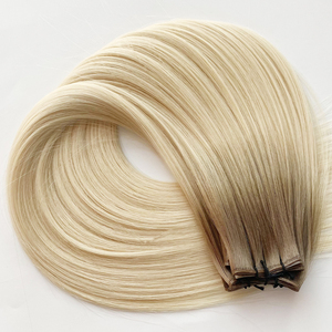 ผมต่อแบบเวอร์จินจากจีน ขายส่ง แบบเส้นเดี่ยว ปลายผมหนา ทุกสี เหมาะสำหรับ Genius Weft - Product Image 6