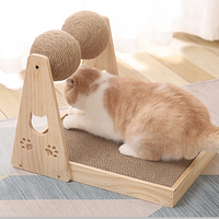 Jouets pour chats en bois et sisal écologiques, arbres à chat et griffoirs - Fournitures pour animaux de compagnie Paws & Tails