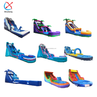 Château gonflable pour enfants de qualité commerciale, très vendu, grand château gonflable extérieur avec toboggan aquatique et piscine