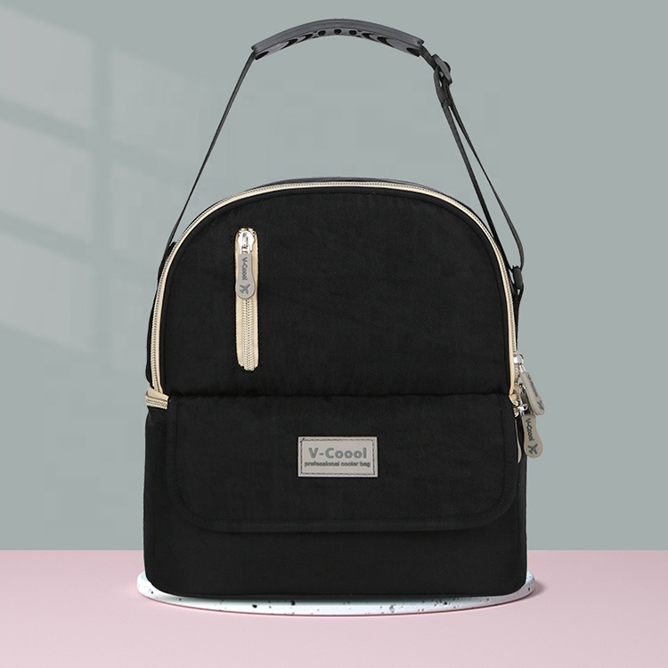 V-Coool горячая Распродажа двухслойная Изолированная бутылка для хранения обедов сумки для молокоотсоса рюкзак для пикника Сумка для охлаждения грудного молока с ручками