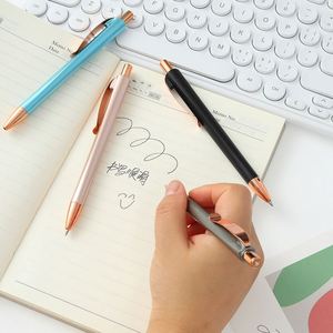 Customized Simple Advertising Event Gift Business Office Promotion Medium Oil Press Gel Pen with Logo Printing <b>Plastic</b> Pen - Product Image 3