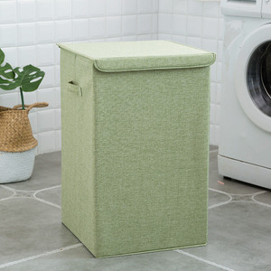 Collapsible Laundry Basket Rectangle Gray Waterproof Storage <b>Bin</b> For Clothing Bathroom Use Standing Type - Product Image 3