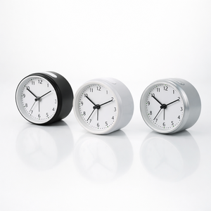 Reloj Despertador de Mesa Plateado de 4 Pulgadas con Movimiento Silencioso y Luz Nocturna Suave para Dormir - Product Image 3